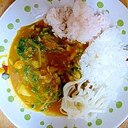 生タラと水菜のシーフードカリー 